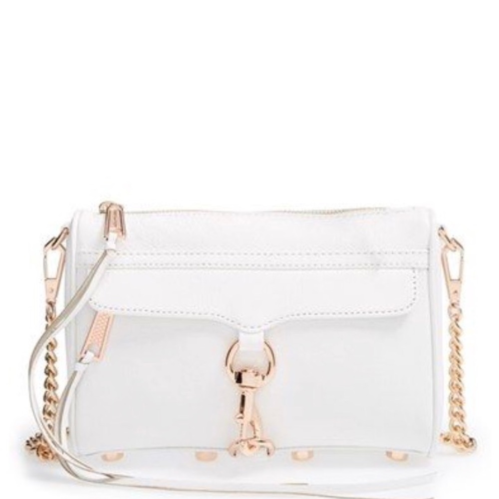 White mini MAC w/rose gold hardware NEVER WORN